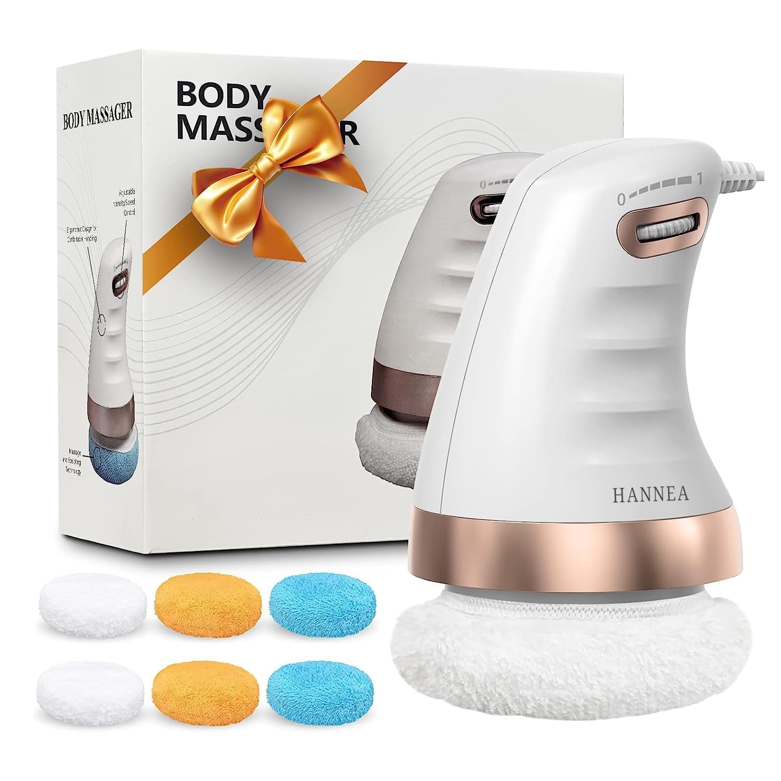 HANNEA Body Massager Electric Shoulder Back Massager Full Body Massager for Neck, Back, Arm, Lumbar, Leg Viberation Muscle Massager with Stepless Adjustment Knob Beauty Sculpt Massager HANNEA Body Massager Electric Shoulder Back Massager Full Body Massager for Neck, Back, Arm, Lumbar, Leg Viberation Muscle Massager with Stepless Adjustment Knob Beauty Sculpt Massager